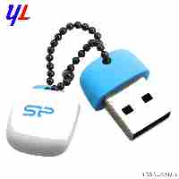 فلش سیلیکون پاور Touch T07 USB 2.0 ظرفیت 16GB رنگ سفید آبی