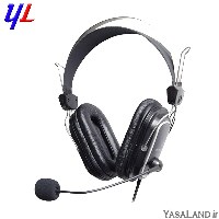 هدست ای فورتک مدل HS 60 با سیم رنگ مشکی