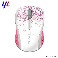 ماوس رپو مدل 3100p با سیم رنگ سفید و صورتی