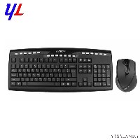 صفحه کلید و ماوس ای فورتک مدل 9200F بی سیم رنگ مشکی