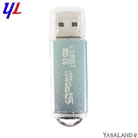 فلش سیلیکون پاور مدل Marvel M01 ظرفیت 32 گیگابایت نوع USB 3.2 رنگ سبز آبی