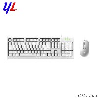 صفحه کلید و ماوس رپو مدل X120 Pro با سیم رنگ سفید
