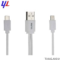 کابل تبدیل USB به Micro usb و لایتنیگ مدل TCA28 تسکو