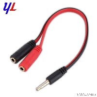 کابل تبدیل صدا 2 به 1 (یک سر نر و دو سر ماده) جک 3.5 میلیمتری