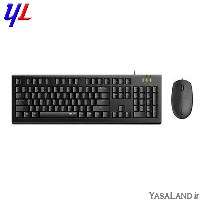 صفحه کلید و ماوس رپو مدل X125 S با سیم رنگ مشکی