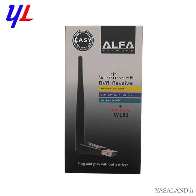 کارت شبکه USB آلفا مدل ALFA W182 بی سیم آنتن بلند