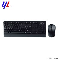 صفحه کلید و ماوس تسکو مدل TKM 7022 W بی سیم رنگ مشکی