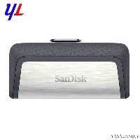 فلش سن دیسک مدل Ultra Dual Drive DDC2 ظرفیت 128 گیگابایت نوع Type-C رنگ مشکی و نقره ای