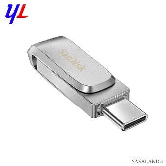 فلش سن دیسک مدل Ultra Dual Drive Luxe DDC4 ظرفیت 32GB رنگ نقره ای
