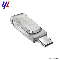 فلش سن دیسک مدل Ultra Dual Drive Luxe DDC4 ظرفیت 32 گیگابایت رنگ نقره ای