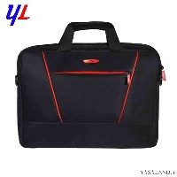 کیف لپتاپ مدل 077 نوع دستی رنگ مشکی با نوار قرمز
