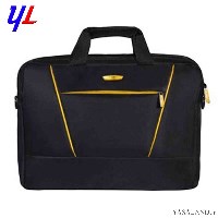 کیف لپتاپ مدل 077 نوع دستی رنگ مشکی با نوار زرد