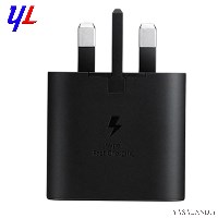 شارژر موبایل سامسونگ مدل 25 وات USB-C نوع فست شارژ رنگ مشکی