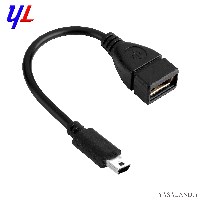تبدیل پورت و اتصال Mini USB به USB به طول 10 سانتیمتر