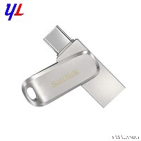 فلش سن دیسک مدل Ultra Dual Drive Luxe DDC4 ظرفیت 64 گیگابایتی رنگ نقره ای