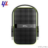 هارد بیرونی سیلیکون پاور مدل A60 ظرفیت 1 ترابایت رنگ مشکی و سبز