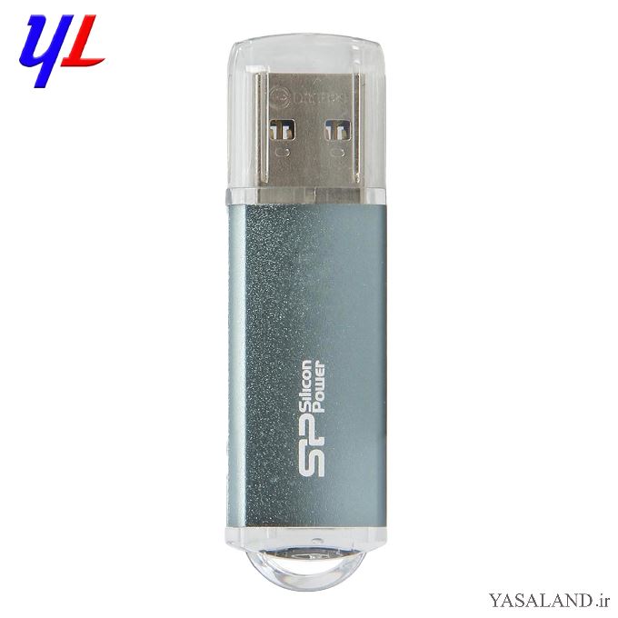 فلش سیلیکون پاور Marvel M01 USB 3.2 ظرفیت 16GB رنگ سبز آبی