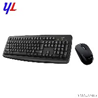 صفحه کلید و ماوس جنیوس مدل KM8100 بی سیم رنگ مشکی