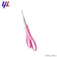 قیچی ابرو دسته صورتی نوک کج