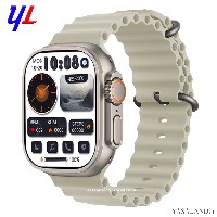 ساعت هوشمند مدل HK 8 Pro Max رنگ بند سفید