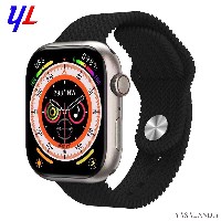 ساعت هوشمند مدل HK9PRO رنگ بند مشکی و سبز