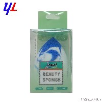 پد آرایشی تخم مرغی جویل طرح دار مدل GPD-1226 رنگ آبی،سفید