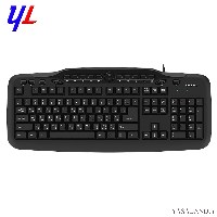 صفحه کلید کینگ استار  مدل KB76 با سیم رنگ مشکی