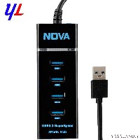 هاب یو اس بی 4 پورت ایکس نوآ USB 3.0 مدل X770 رنگ مشکی