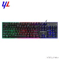 صفحه کلید رپو مدل V 52 PRO با سیم گیمینگ رنگ مشکی