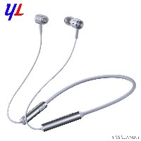 هدفون شیامی مدل Mi Line Free بی سیم  دور گردنی رنگ نقره ای