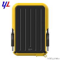 هارد بیرونی سیلیکون پاور مدل A66 ظرفیت 2 ترابایت رنگ مشکی و زرد