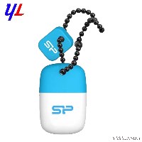 فلش سیلیکون پاور مدل Touch T07 ظرفیت 16 گیگابایت مدل USB 2.0 رنگ سفید آبی