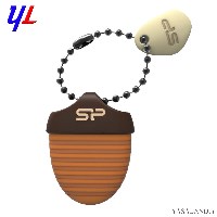 فلش سیلیکون پاور مدل Touch T30 ظرفیت 32 گیگابایت نوع USB 2.0 رنگ قهوه ای و نارنجی