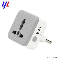 تبدیل برق 3 به 2 هادرون مدل P103 هوشمند تایمردار رنگ سفید