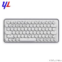 صفحه کلید رپو مدل Ralemo Pre 5 بی سیم چند حالته مکانیکال رنگ سفید