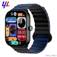 ساعت هوشمند گلوریمی مدل GS1 Pro رنگ مشکی با بند مشکی و آبی