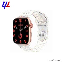 ساعت هوشمند گرین لاین مدل ULTIMATE رنگ طلایی با بند سفید طرح دار