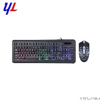 صفحه کلید و ماوس ایکس پی مدل 11300N با سیم گیمینگ رنگ مشکی