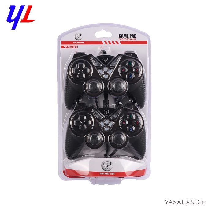 دسته بازی ایکس پی مدل XP-MX216M دو نفره شوکدار رنگ مشکی