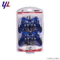 دسته بازی ایکس پی مدل XP-MX217M دو نفره شوکدار رنگ آبی