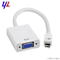 تبدیل پورت و اتصال Mini Display Port به VGA رنگ سفید