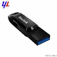 فلش سن دیسک مدل Ultra Dual Drive GO USB DDC3 ظرفیت 512 گیگابایت نوع Type-C USB.3 رنگ مشکی