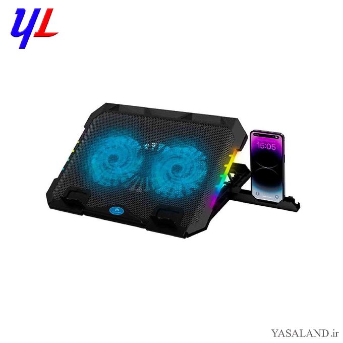پایه خنک کننده میکاسو مدل 218 رنگ مشکی