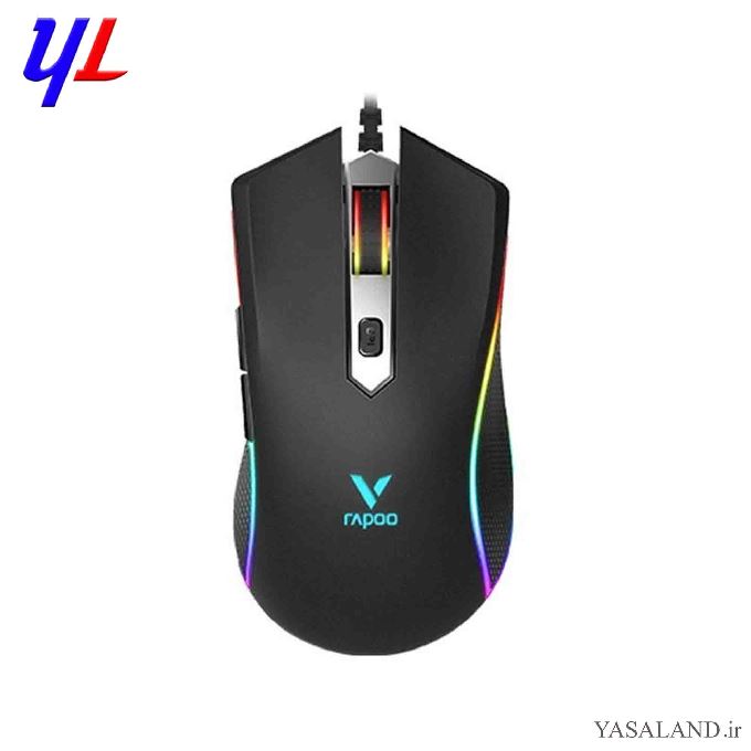 ماوس رپو مدل V28S با سیم مخصوص بازی رنگ مشکی