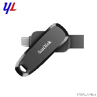 فلش سن دیسک مدل Phone Drive SDDDC6 ظرفیت 64 گیگابایت نوع USB3.2 دو سر رنگ مشکی