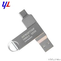 فلش کینگ استار مدل C60 ظرفیت 32 گیگابایت دو سر تایپ سی نوع USB 3.2 رنگ نقره ای