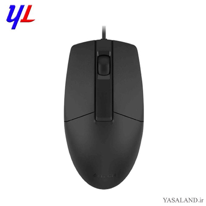 ماوس ای فورتک مدل OP-330S با سیم رنگ مشکی