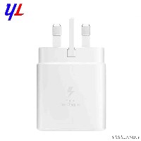 شارژر موبایل سامسونگ مدل 45 وات USB-C فست شارژ رنگ سفید