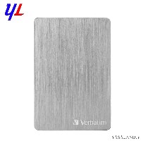 هارد بیرونی ورباتیم مدل Store n Go ALU Slim 53662  ظرفیت 1 ترابایت رنگ نقره ای