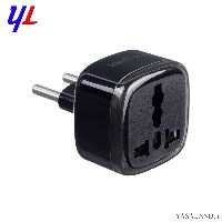 تبدیل برق هادرون مدل A10E-1 تبدیل 3 به 2 بدون چراغ رنگ مشکی